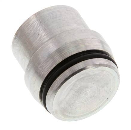 25S Zinc plated Steel Closing Plug for Cutting Ring Fittings 400 Bar DIN 2353 [2 Pieces]