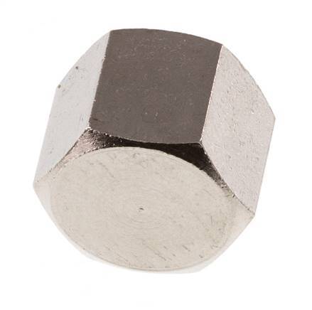 G 1/8'' Nickel plated Brass End cap 16 Bar [5 Pieces]