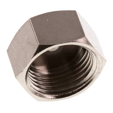 G 3/8'' Nickel plated Brass End cap 16 Bar [5 Pieces]