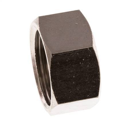 G 3/8'' Nickel plated Brass End cap 16 Bar [5 Pieces]