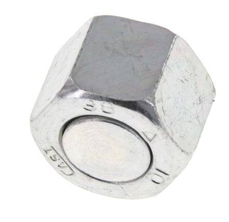 UN 11/16''-16 Zinc plated Steel End cap ORFS 630 Bar