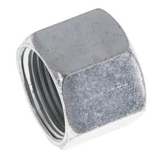 UNS 1''-14 Zinc plated Steel End cap ORFS 400 Bar