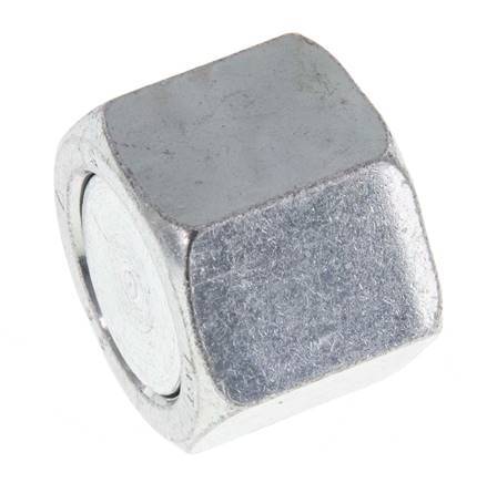 UNS 1''-14 Zinc plated Steel End cap ORFS 400 Bar