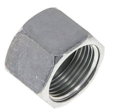 UN 1-3/16''-12 Zinc plated Steel End cap ORFS 400 Bar