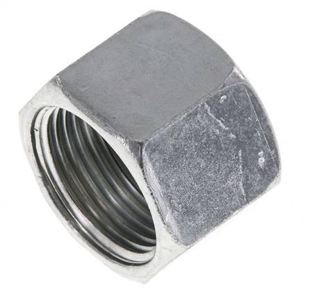 UN 1-3/16''-12 Zinc plated Steel End cap ORFS 400 Bar