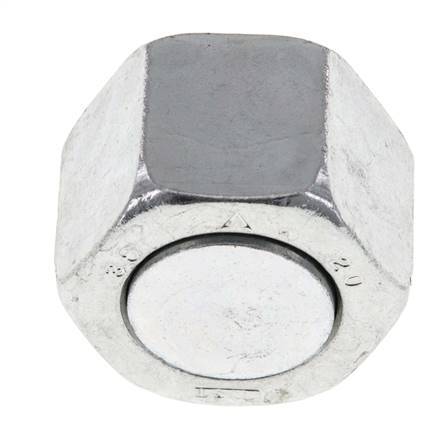 UN 1-3/16''-12 Zinc plated Steel End cap ORFS 400 Bar