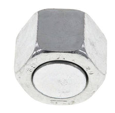 UN 1-3/16''-12 Zinc plated Steel End cap ORFS 400 Bar