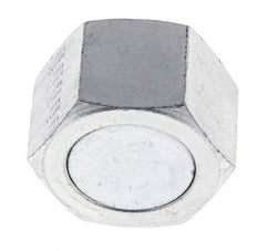 UN 1-7/16''-12 Zinc plated Steel End cap ORFS 400 Bar