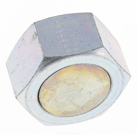 UN 1-11/16''-12 Zinc plated Steel End cap ORFS 250 Bar