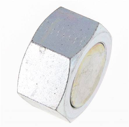 UN 1-11/16''-12 Zinc plated Steel End cap ORFS 250 Bar