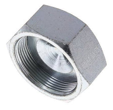 UN 2''-12 Zinc plated Steel End cap ORFS 250 Bar