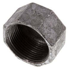 Rp 1 1/4'' Zinc plated Cast iron End cap 25 Bar [2 Pieces]