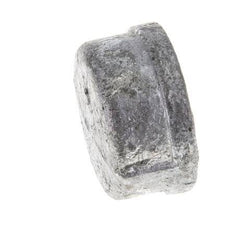 Rp 1 1/4'' Zinc plated Cast iron End cap Round 25 Bar [2 Pieces]