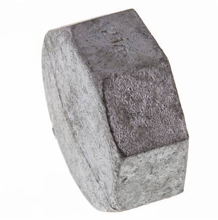 Rp 2 1/2'' Zinc plated Cast iron End cap 25 Bar