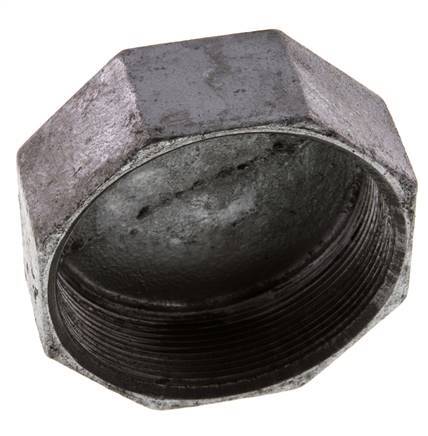 Rp 3'' Zinc plated Cast iron End cap 25 Bar
