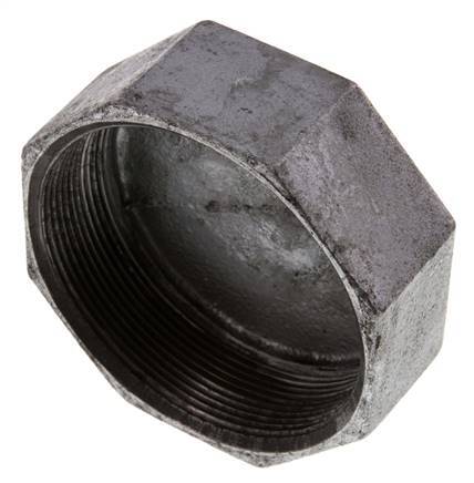 Rp 3'' Zinc plated Cast iron End cap 25 Bar