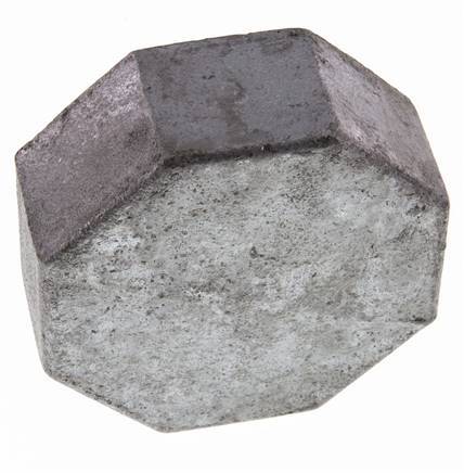 Rp 3'' Zinc plated Cast iron End cap 25 Bar