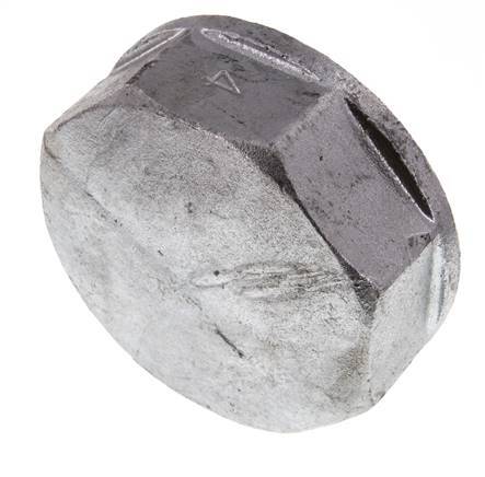Rp 4'' Zinc plated Cast iron End cap 25 Bar