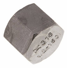 Rp 1/2'' Stainless steel End cap 16 Bar [2 Pieces]