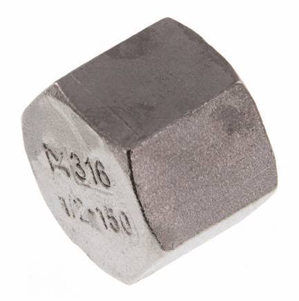 Rp 1/2'' Stainless steel End cap 16 Bar [2 Pieces]