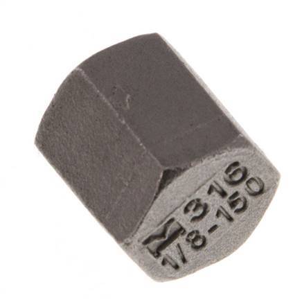 Rp 1/8'' Stainless steel End cap 16 Bar [2 Pieces]