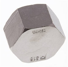 Rp 1 1/4'' Stainless steel End cap 16 Bar