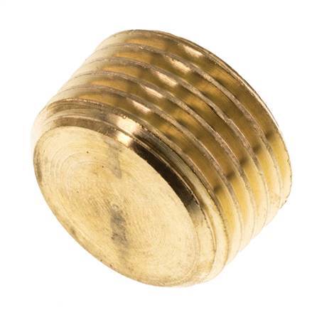 1/2'' Brass Closing plug with Inner Hex without collar 16 Bar [5 Pieces]