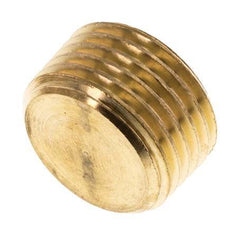 1/2'' Brass Closing plug with Inner Hex without collar 16 Bar [5 Pieces]