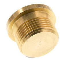 G 1'' Brass Closing plug with Inner Hex 16 Bar