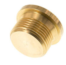 G 1'' Brass Closing plug with Inner Hex 16 Bar