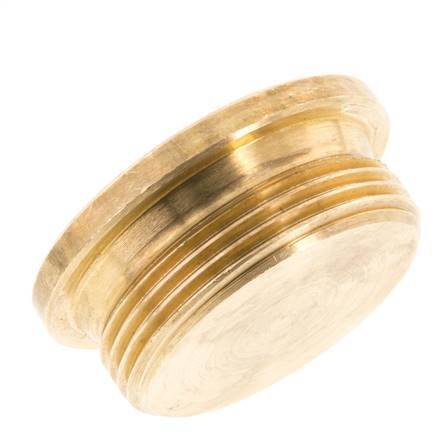 G 1 1/2'' Brass Closing plug with Inner Hex 16 Bar