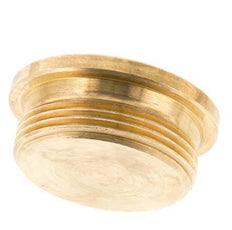 G 1 1/2'' Brass Closing plug with Inner Hex 16 Bar