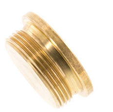 G 1 1/2'' Brass Closing plug with Inner Hex 16 Bar