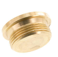 G 1 1/4'' Brass Closing plug with Inner Hex 16 Bar