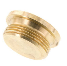 G 1 1/4'' Brass Closing plug with Inner Hex 16 Bar