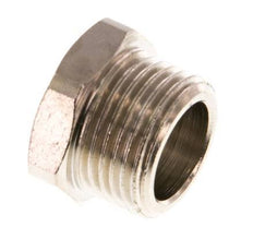 G 3/8'' Nickel plated Brass Closing plug with Outer Hex 16 Bar [5 Pieces]