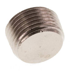 3/8'' Nickel plated Brass Closing plug with Inner Hex without collar 16 Bar [10 Pieces]