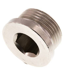 G 1'' Nickel plated Brass Closing plug with Inner Hex 16 Bar