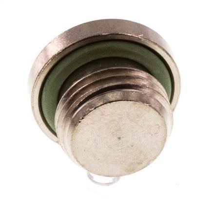 G 1/4'' Nickel plated Brass Closing plug with Inner Hex and FKM Seal 16 Bar [5 Pieces]