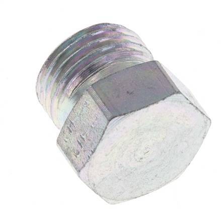 UN 11/16''-16 Zinc plated Steel Closing Plug ORFS 630 Bar [2 Pieces]