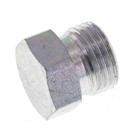 UN 11/16''-16 Zinc plated Steel Closing Plug ORFS 630 Bar [2 Pieces]