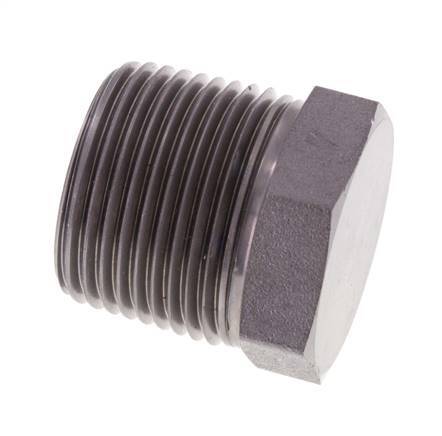 3/4'' NPT Male Zinc plated Steel Closing plug with Outer Hex 170 Bar