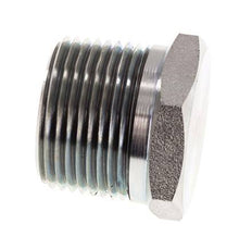 1'' NPT Male Zinc plated Steel Closing plug with Outer Hex 140 Bar