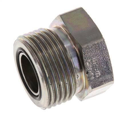 UN 1-3/16''-12 Zinc plated Steel Closing Plug ORFS 400 Bar
