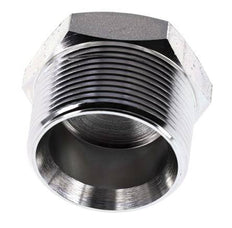 1 1/2'' NPT Male Zinc plated Steel Closing plug with Outer Hex 70 Bar