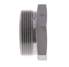 UN 2''-12 Zinc plated Steel Closing Plug ORFS 250 Bar