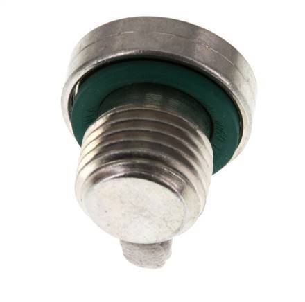 G 1/4'' Male Zinc plated Steel Closing plug with Inner Hex and FKM Seal 400 Bar [5 Pieces]