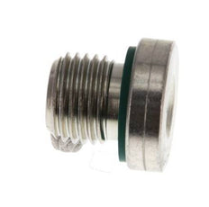 G 1/4'' Male Zinc plated Steel Closing plug with Inner Hex and FKM Seal 400 Bar [5 Pieces]