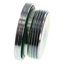 G 1 1/2'' Male Zinc plated Steel Closing plug with Inner Hex and FKM Seal 250 Bar