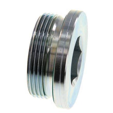 G 1 1/2'' Male Zinc plated Steel Closing plug with Inner Hex and FKM Seal 250 Bar
